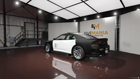 FIVEM Dodge Charger | Lore Friendly Police Patrol Car | Working Emergency Lights | Detailed Interior | Liveries | Add-On | Optimized | Fivem Ready | High Quality, image 8