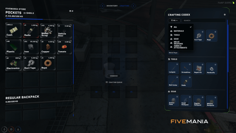FIVEM Ox Inventory + Ox Lib Redesign | Modern Inventory UI | Crafting System | Store Interface | Hotbar | Add-On | Optimized | Fivem Ready | High Quality, image 8
