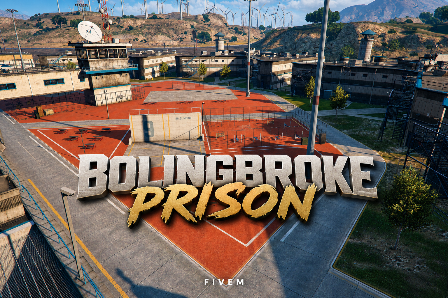 FIVEM Bolingbroke Prison | Enhanced Prison MLO | Interior & Exterior | Control Room & Cells | Add-On | Optimized | Fivem Ready | High Quality