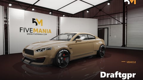FIVEM Draftgpr | Realistic Sports Car [Unbadged] Add-On | Widebody Kit | Fivem Ready | High Quality cover