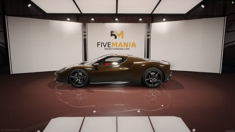 FIVEM 296gtb | Realistic Sports Car [Unbadged] Add-On | Interior & Exterior | Working Lights | Optimized | Fivem Ready | High Quality — image 7