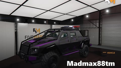FIVEM Madmax88tm | Armored Off-Road Vehicle [Unbadged] Add-On | Working Lights | Custom Livery | Interior & Exterior | Add-On | Optimized | Fivem Ready | High Quality cover