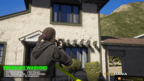 FIVEM Pressure Washing Job Script | Realistic Job Script | Dynamic Cleaning | Multiplayer Sync | Reputation System | Add-On | Optimized | Fivem Ready | High Quality, image 5