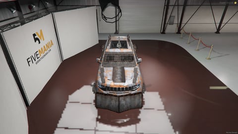 FIVEM Mammoth | Armored Post-Apocalyptic SUV [Unbadged] Add-On | Custom Armor | Spikes & Plow | Mounted Weapon | Off-Road Ready | Add-On | Optimized | Fivem Ready | High Quality, image 5