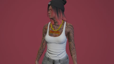 Marcella | Female Ped | Multiple Outfits | Optimized & Fivem Ready [Add-On] — image 5