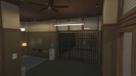FIVEM Paleto Sherif Department V2 | Detailed Sheriff Station MLO | Interior & Exterior | Offices & Cells | Custom Props | Add-On | Optimized | Fivem Ready | High Quality — image 17