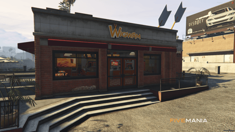 FIVEM Wigwam Restaurant | Classic Diner MLO | Interior & Exterior | Full Kitchen | Office Space | Add-On | Optimized | Fivem Ready | High Quality — image 2