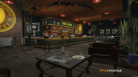 FIVEM Bean Machine | Cozy Coffee Shop MLO | Interior & Exterior | Custom Props | Add-On | Optimized | Fivem Ready | High Quality — image 8