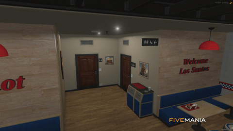FIVEM Burgershot Restaurant | Iconic Fast Food Restaurant MLO | Interior & Exterior | Detailed Kitchen | Dining Area | Restrooms | Add-On | Optimized | Fivem Ready | High Quality — image 10