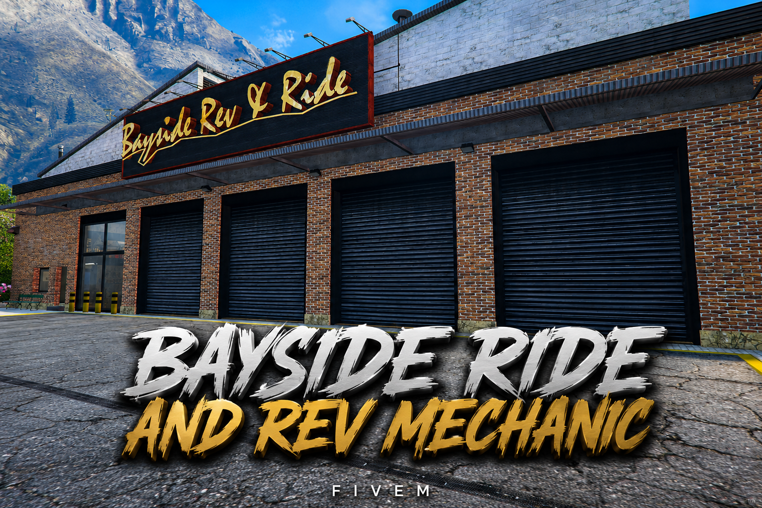 FIVEM Bayside Ride And Rev Mechanic | Custom Mechanic Shop MLO | Interior & Exterior | Add-On | Optimized | Fivem Ready | High Quality