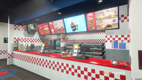 FIVEM Burger Shot Mirror Park | Fast Food Restaurant MLO | Interior & Exterior | Custom Props | Optimized | Add-On | Fivem Ready | High Quality — image 9