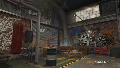 FIVEM Secret Fight Club | Underground Fight Club MLO | Interior & Exterior | Boxing Ring | Bar Area | Office Space | Add-On | Optimized | Fivem Ready | High Quality — image 3