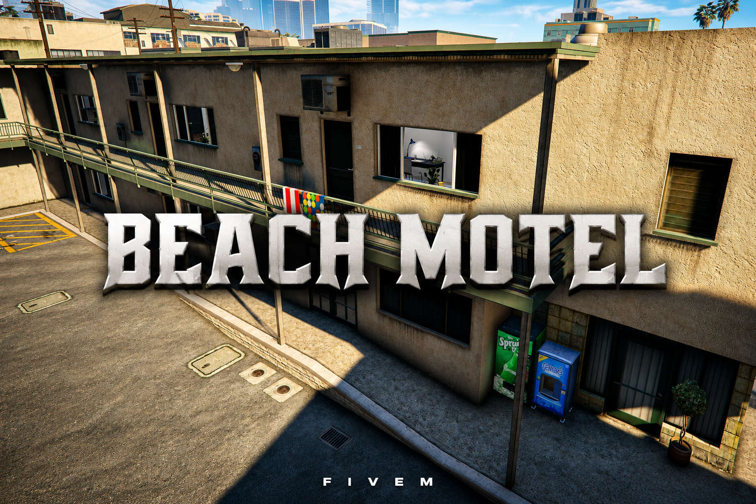 FIVEM Beach Motel | Cozy Coastal Accommodation | Interior & Exterior | Reception & Rooms | Add-On | Optimized | Fivem Ready | High Quality
