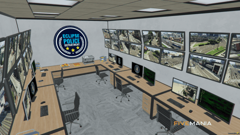 FIVEM Eclipse Police Department | Modern Police Station MLO | Interior & Exterior | Offices | Jail Cells | Briefing Room | Add-On | Optimized | Fivem Ready | High Quality — image 18