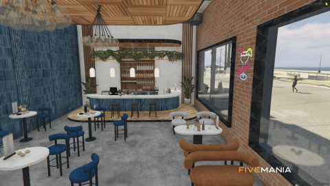 FIVEM Aura Pub, | Modern Bar & Lounge MLO, image 6