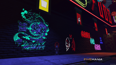 FIVEM Korea Town 2077 | Vibrant Cyberpunk District MLO | Multiple Interiors & Exteriors | Neon Lights | Custom Props | Add-On | Optimized | Fivem Ready | High Quality — image 17