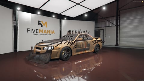 FIVEM Ant | Post-Apocalyptic Battle Car [Unbadged] Add-On | Spikes & Armor | Custom Front Plow | Roll Cage | Working Lights | Optimized | Fivem Ready | High Quality, image 3