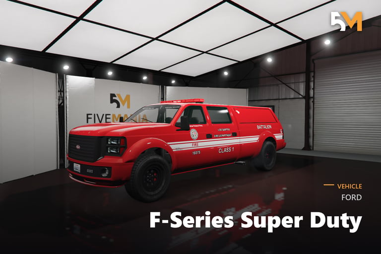 FIVEM Ford F-Series Super Duty, Lore Friendly Fire Department Tr…