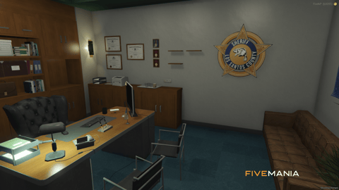 FIVEM Davis Sheriff Station | Detailed Police Station MLO | Interior & Exterior | Shooting Range | Jail Cells | Offices | Add-On | Optimized | Fivem Ready | High Quality — image 23