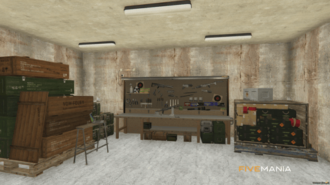 FIVEM Underground Weapon Dealer, Black Market Armory MLO, image 7