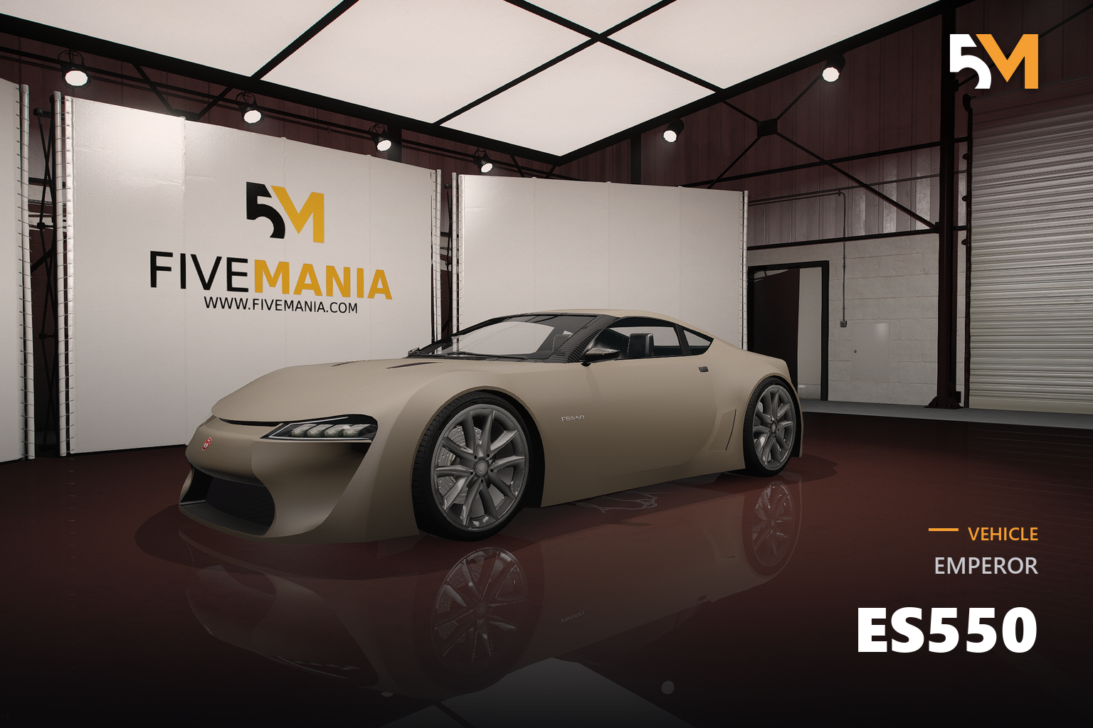 FIVEM Emperor ES550 | Realistic Sports Car Add-On | Detailed Interior | Optimized | Fivem Ready | High Quality