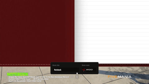 FIVEM Notebook Script | Interactive In-Game Utility | Text Editing | Image Embedding | Freehand Drawing | Customization | Add-On | Optimized | Fivem Ready | High Quality, image 3