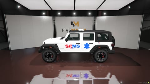 FIVEM Jeep Wrangler (JL) | Lore Friendly EMS SUV | Working Emergency Lights | Custom Livery | HQ Interior | Add-On | Optimized | Fivem Ready | High Quality, image 7