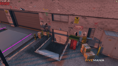 FIVEM Reds Tunndershop | Custom Mechanic Shop MLO | Interior & Exterior | Modern Design | Neon Lighting | Lounge & Arcade | Add-On | Optimized | Fivem Ready | High Quality — image 19