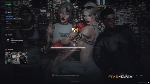 FIVEM Loading Screen | Customizable Server Intro | Dynamic Backgrounds | News & Events Display | Music Player | Add-On | Optimized | Fivem Ready | High Quality, image 2
