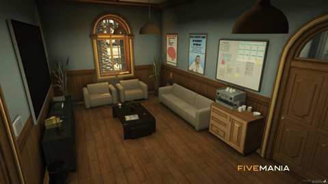 FIVEM Sandy Hospital | Fully Equipped Hospital MLO | Interior & Exterior | Pharmacy | Waiting Room | Add-On | Optimized | Fivem Ready | High Quality — image 21