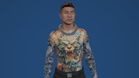 Alvarg Yakuzaboss | Male Ped | Multiple Outfits | Optimized & Fivem Ready [Add-On] — image 5