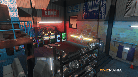 FIVEM Tuner Shop V2 | Modern Tuner Shop MLO | Interior & Exterior | Multiple Bays | Custom Props | Arcade Area | Add-On | Optimized | Fivem Ready | High Quality — image 7