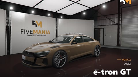 FIVEM Audi e-tron GT | Lore Friendly Unmarked Police Car | Working Lights | HQ Interior | Add-On | Optimized | Fivem Ready | High Quality cover