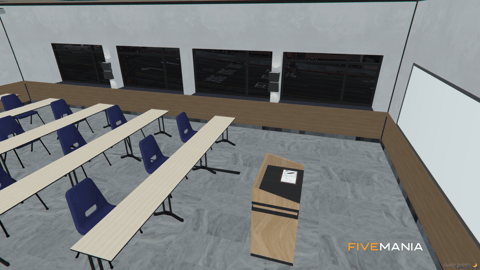 FIVEM Eclipse Police Department | Modern Police Station MLO | Interior & Exterior | Offices | Jail Cells | Briefing Room | Add-On | Optimized | Fivem Ready | High Quality — image 19