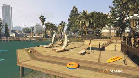 FIVEM Grove Street Lake | Multi-Purpose Waterfront MLO | Gym & Office | Outdoor Lounge | Amphitheater & Beach | Add-On | Optimized | Fivem Ready | High Quality — image 51