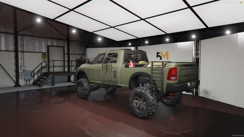 FIVEM Rambo | Armored Off-Road Pickup Truck [Unbadged] Add-On | Spiked Front | Reinforced Body | Custom Suspension | Off-Road Tires | Add-On | Optimized | Fivem Ready | High Quality, image 9