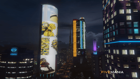 FIVEM Animated Billboard | Dynamic City Enhancement | Animated Screens | Customizable Content | Add-On | Optimized | Fivem Ready | High Quality — image 4