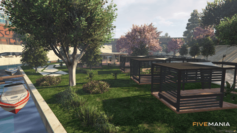 FIVEM Lossantosriver | Revitalized Map Edit | Landscaping & Seating Areas | Add-On | Optimized | Fivem Ready | High Quality — image 7