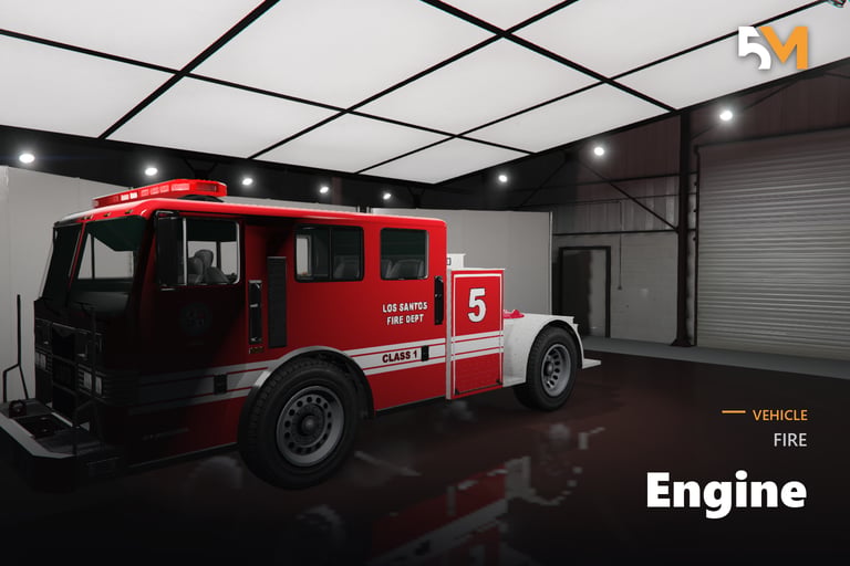 FIVEM Fire Engine, Lore Friendly Fire Truck Add-On