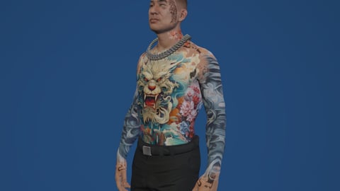 Alvarg Yakuzaboss | Male Ped | Multiple Outfits | Optimized & Fivem Ready [Add-On] — image 4