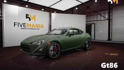 FIVEM Gt86 | Realistic Sports Car [Unbadged] Add-On | Interior & Exterior | Working Lights | Tuning Parts | Add-On | Optimized | Fivem Ready | High Quality cover