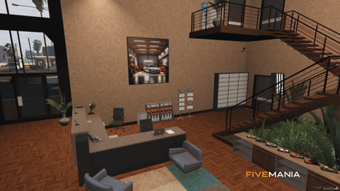 FIVEM Cruisin Craftsmen Mechanic | Premium Mechanic Shop MLO | Interior & Exterior | Office & Garage | Custom Props | Add-On | Optimized | Fivem Ready | High Quality — image 19