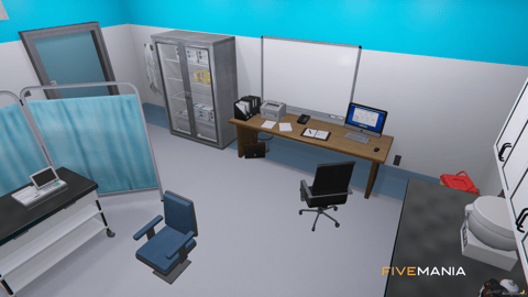 FIVEM Pillbox Reworked | Comprehensive Hospital MLO | Interior & Exterior | Patient Rooms | Offices | Pharmacy | Garage | Add-On | Optimized | Fivem Ready | High Quality — image 16