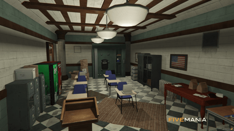 FIVEM Davis Pd V2 | Detailed Police Department MLO | Interior & Exterior | Multiple Rooms | Add-On | Optimized | Fivem Ready | High Quality — image 29