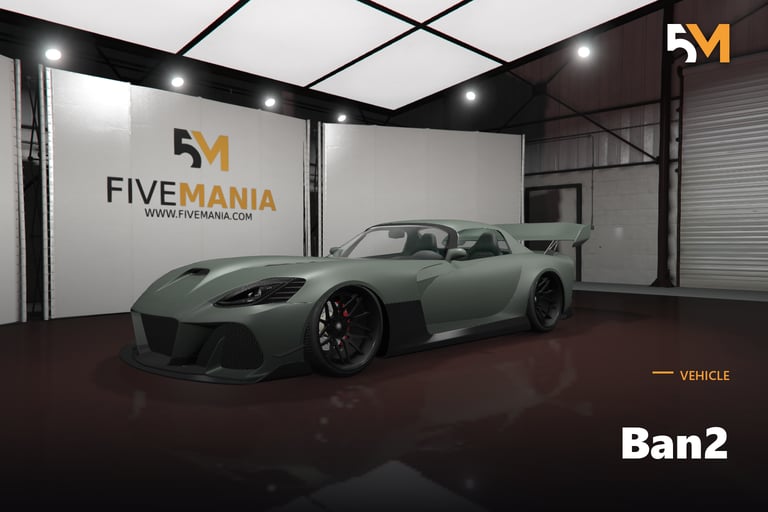 FIVEM Ban2, Realistic Sports Car [Unbadged] Add-On