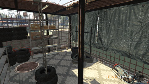 FIVEM Sandy Illegal Garage | Multi-Level Crime Hub MLO | Interior & Exterior | Underground Garage | Market | Workshop | Add-On | Optimized | Fivem Ready | High Quality — image 14