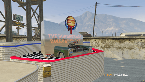 FIVEM Sandy Burgershots | Retro Diner MLO | Interior & Exterior | Custom Props | Add-On | Optimized | Fivem Ready | High Quality — image 3