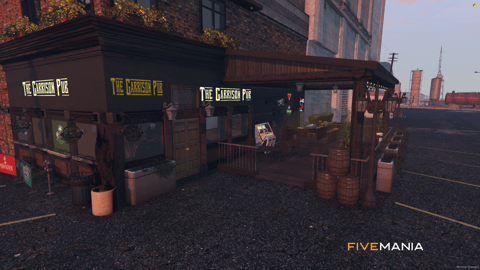 FIVEM The Garden Pub | Lively Bar & Pub MLO | Interior & Exterior | Outdoor Seating | Custom Props | Add-On | Optimized | Fivem Ready | High Quality — image 2