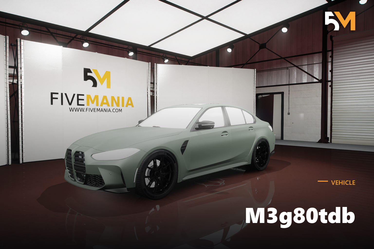 FIVEM M3g80tdb | Realistic Sports Car [Unbadged] Add-On | Custom Wheels | Detailed Interior | Add-On | Optimized | Fivem Ready | High Quality