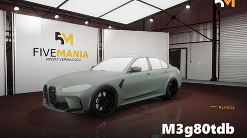 FIVEM M3g80tdb | Realistic Sports Car [Unbadged] Add-On | Custom Wheels | Detailed Interior | Add-On | Optimized | Fivem Ready | High Quality cover